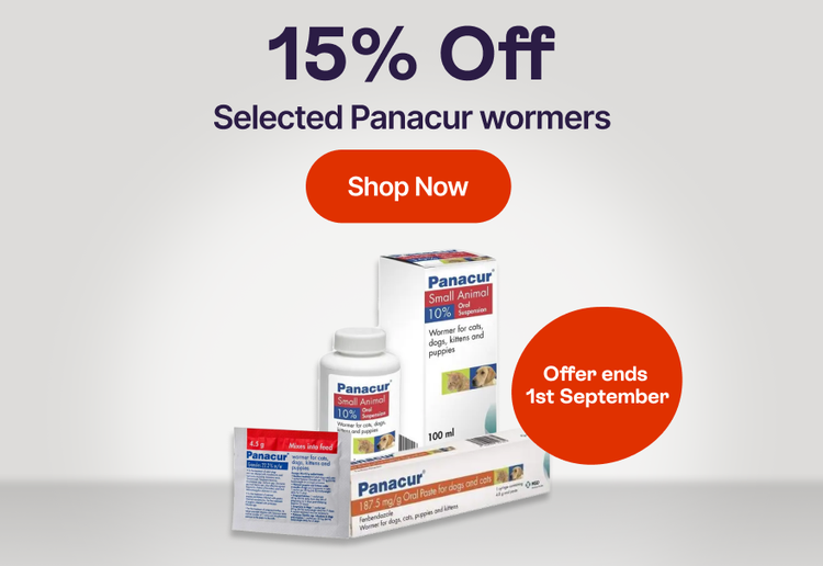 15% off selected Panacur wormers - Shop Now