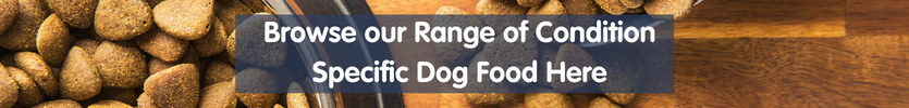 condition specific dog food banner