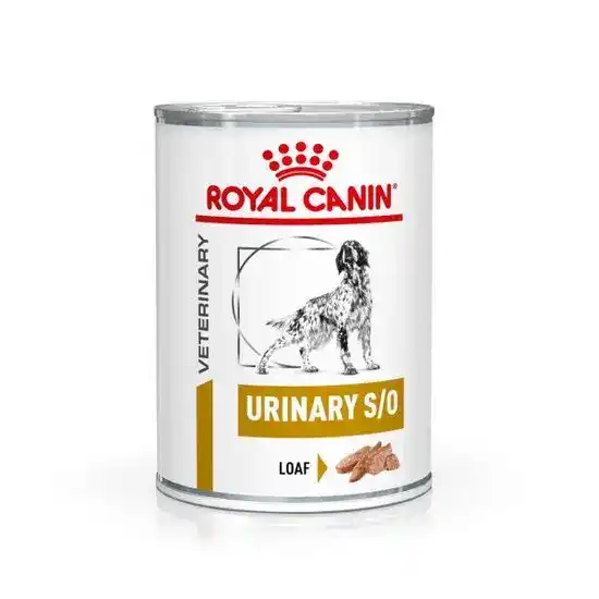 Royal Canin Veterinary Urinary S/O Wet Dog Food Loaf 12 x 410g Cans 15904
