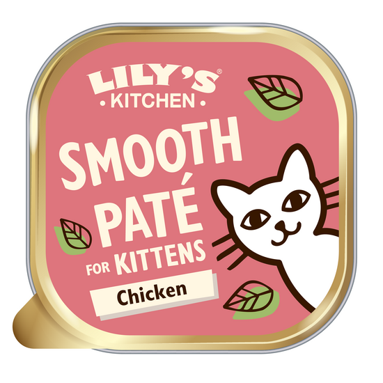Lily's Kitchen Kitten Wet Cat Food Smooth Pate with Chicken 19 x 85g Alutrays 1117