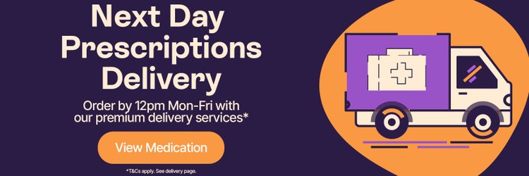 Next Day Prescriptions Delivery - Order by 12pm Mon-Fri with our premium delivery services*