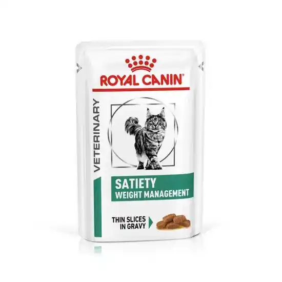 Royal Canin Veterinary Satiety Weight Management Wet Cat Food in Gravy 85g Pouch 15929