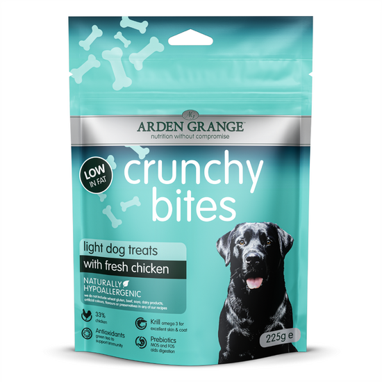 Arden Grange Crunchy Bites Light Dog Treats with Fresh Chicken 1 x 225g 16059