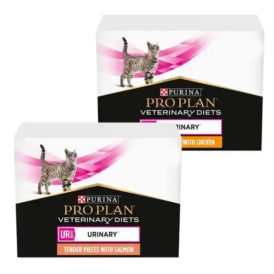 PURINA PRO PLAN VETERINARY DIETS Adult UR Urinary Wet Cat Food with Tender Pieces 85g Pouches 15687