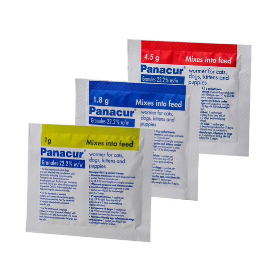 Panacur Wormer Granules for Dogs & Cats 22.2% w/w 674