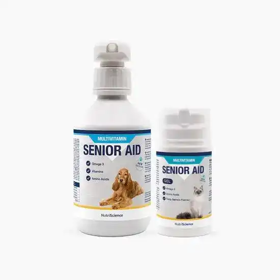 NutriScience Senior Aid Multivitamin Supplement for Senior Dogs & Cats 1864