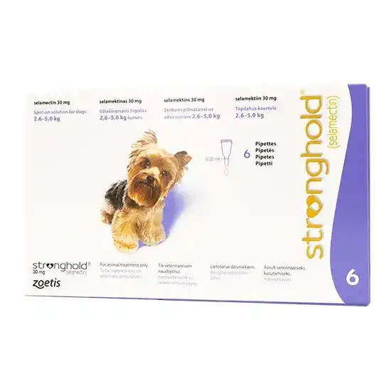 Stronghold Spot-On Solution for Toy Dogs 30mg (2.6kg-5kg) 3081