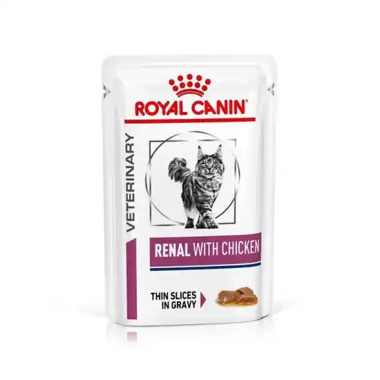 Royal Canin Veterinary Renal Wet Cat Food Chicken in Gravy 85g Pouches 1469