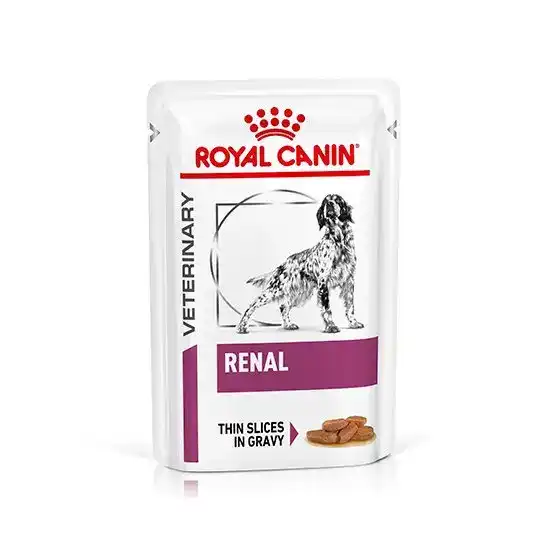 Royal Canin Veterinary Renal Wet Dog Food in Gravy 100g Pouches 15893
