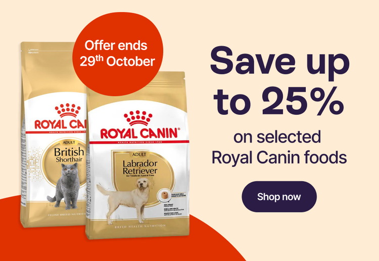 Save up to 25% on selected Royal Canin foods