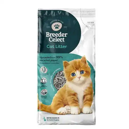 Breeder Celect Recycled Paper Cat Litter 11304