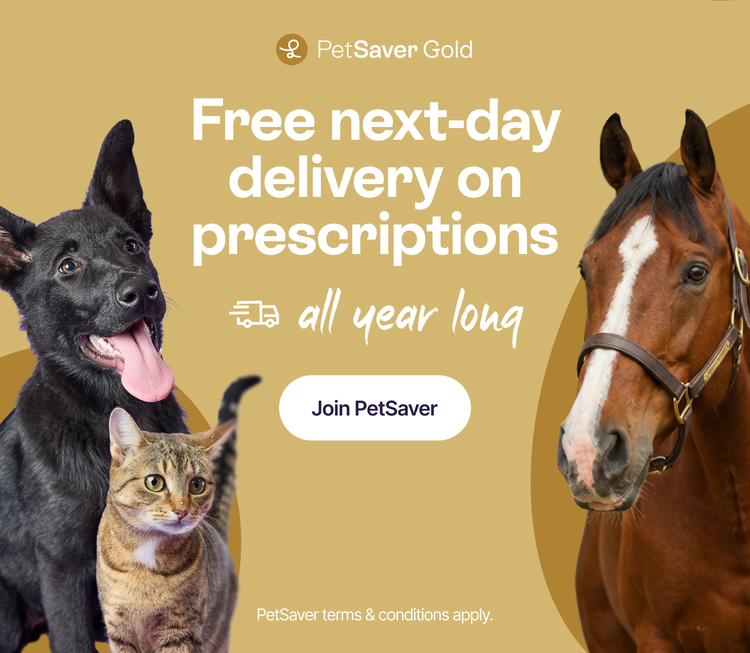 Free next day delivery on prescriptions with Pet Saver Gold