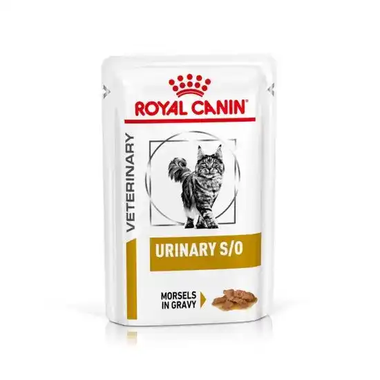 Royal Canin Veterinary Urinary S/O Wet Cat Food Morsels in Gravy 85g Pouches 2240
