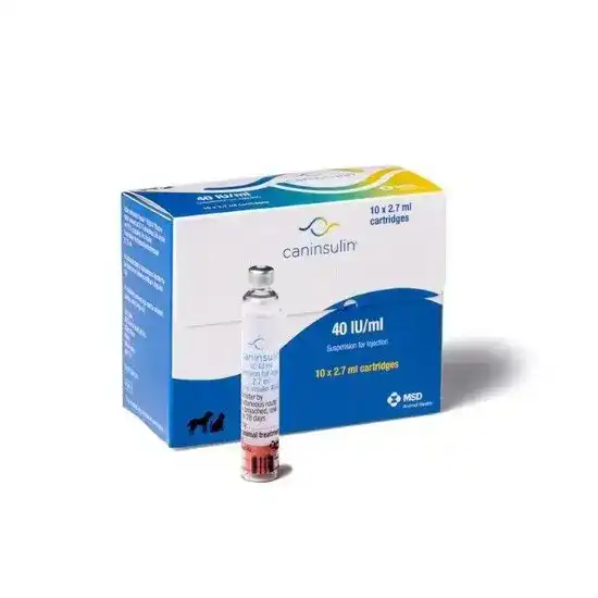 Caninsulin Suspension for Injection Cartridges for Dogs and Cats 40IU/ml 2.7ml 16701