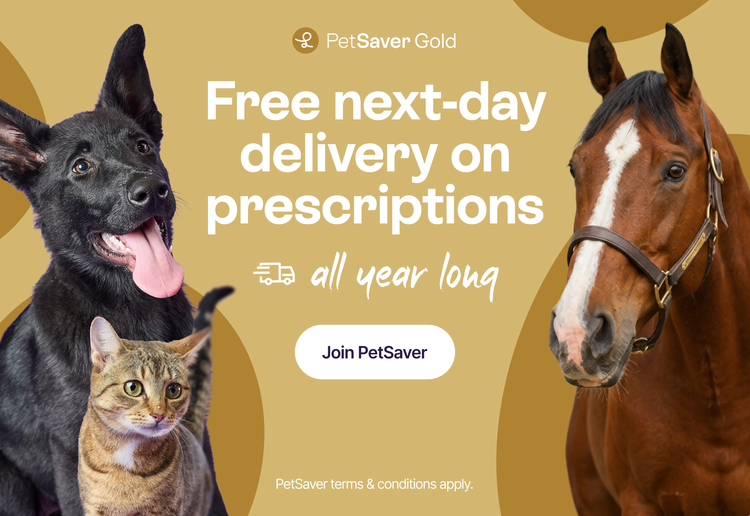Free next day delivery on prescriptions with Pet Saver Gold