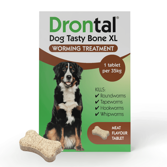 Drontal Tasty Bone XL Wormer Tablets for Large Dogs (Over 20kg) 2789