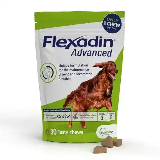 Flexadin Advanced UC-II Joint Support Supplement Chews for Dogs 3957