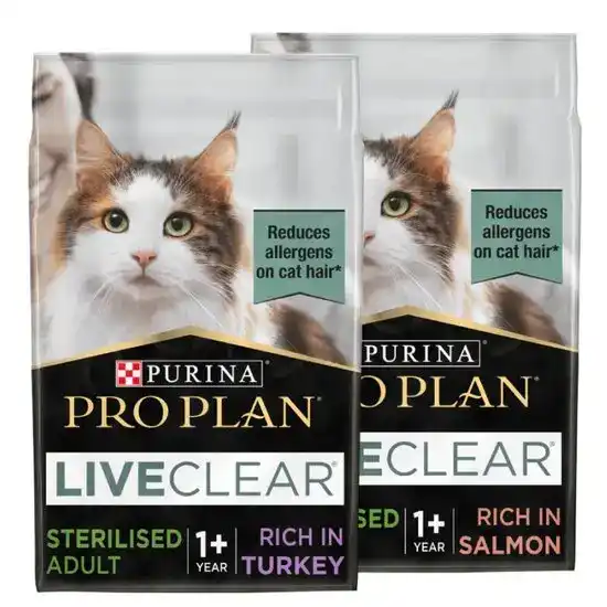 PURINA PRO PLAN LIVECLEAR Adult 1+ Sterilised Allergen Reducing Dry Cat Food 15748